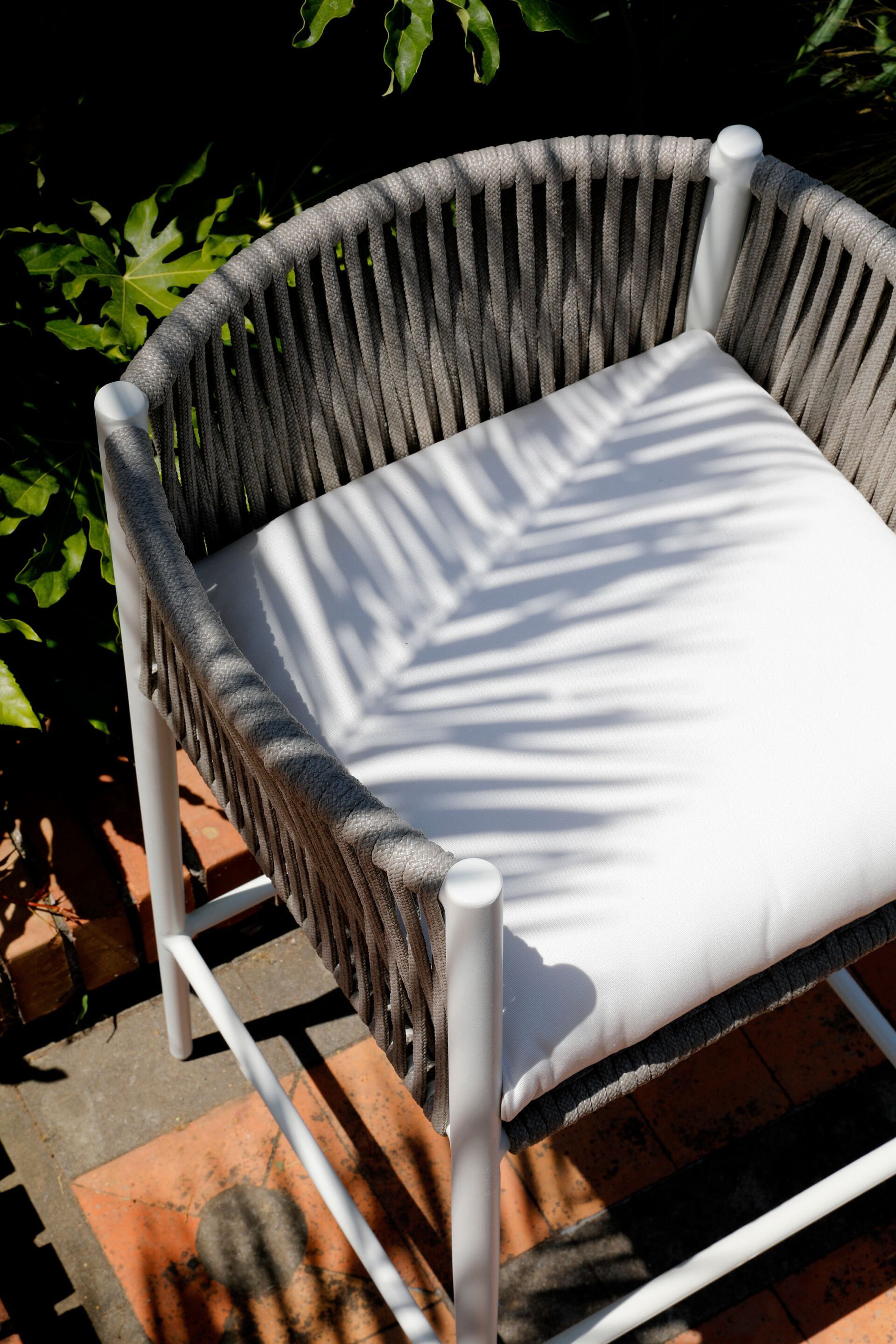 Алюминиевый садовый стул с подставкой для ног Unopiù свет ARCH-00028792 - Вид №2