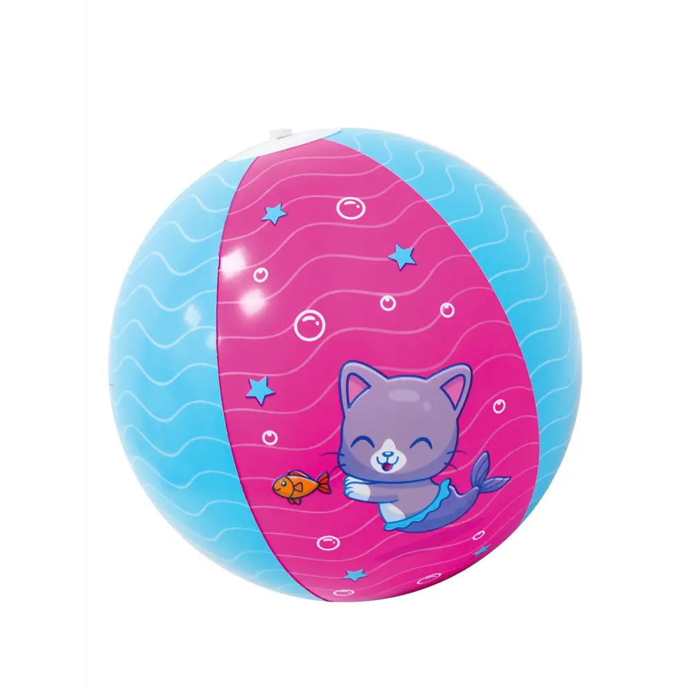 Надувной мяч Котик ПВХ 30x30 см разноцветный Santreyd STLM-2159970