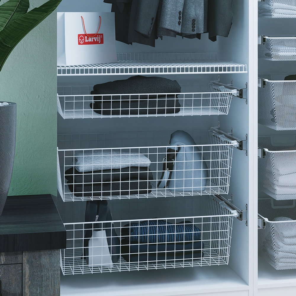 Проволочная полка , 715x556 мм, белый LJPS0594 Public Steel Россия  - Вид №1