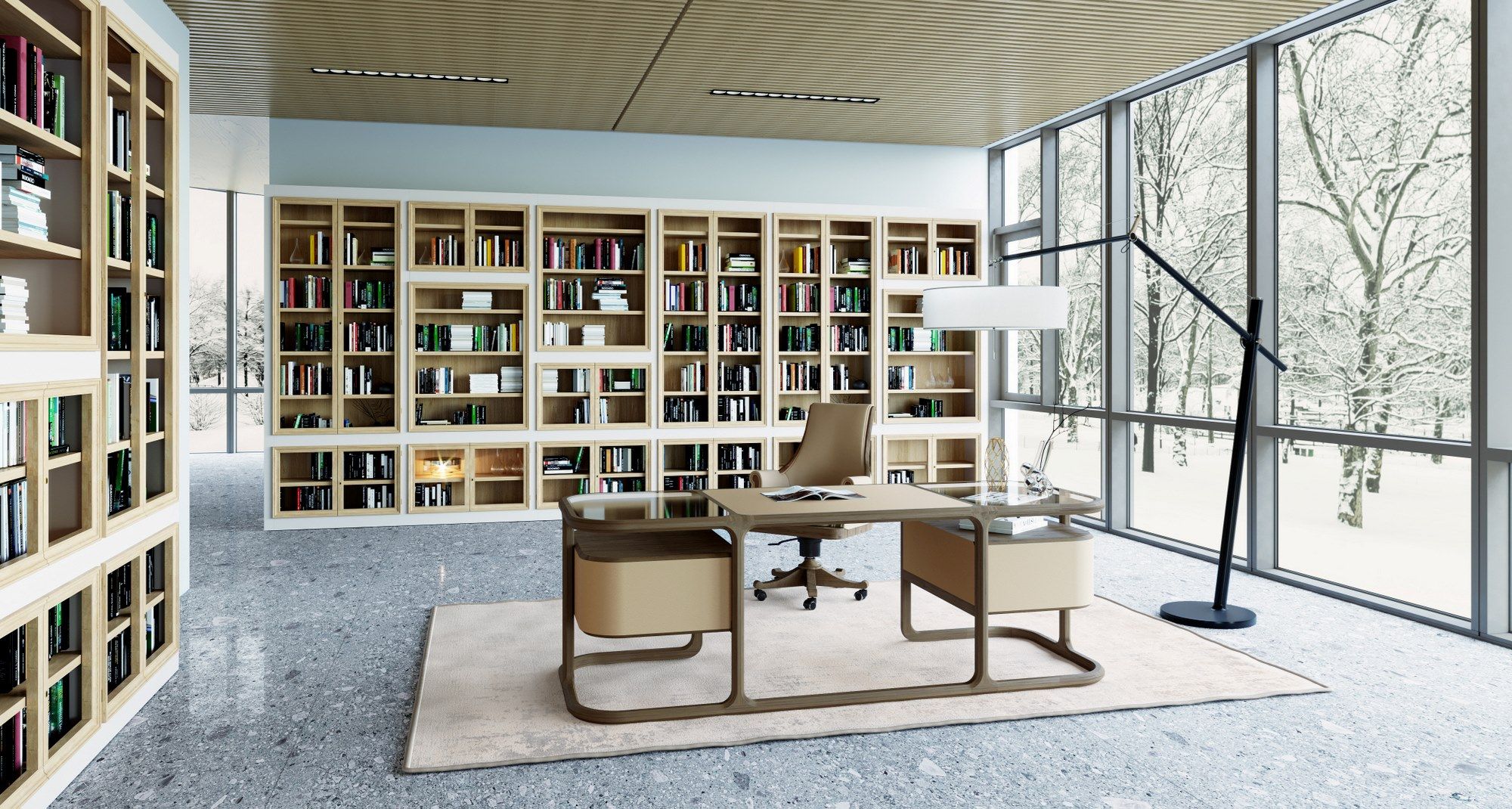 Вишневое вращающееся офисное кресло с колесами Morelato PRESIDENT ARCH-00071656 - Вид №3