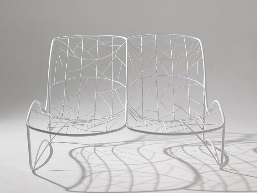 Studio Stirling Двойной садовый диван из стали с порошковым покрытием Recliner sun-id-1405992 - Вид №3