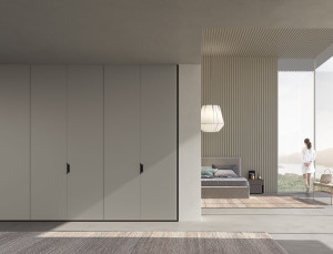 Деревянный секционный шкаф