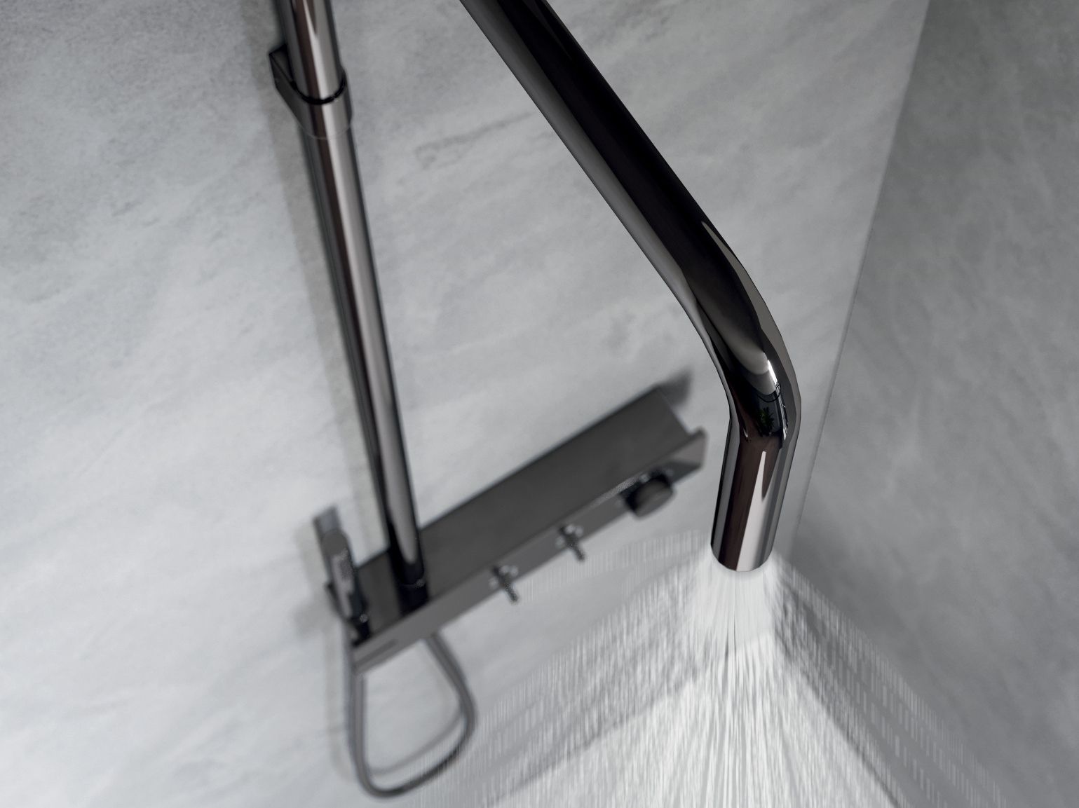 Латунный термостатический набор для душа с душем Rubinetterie Treemme Watt ARCH-00011237