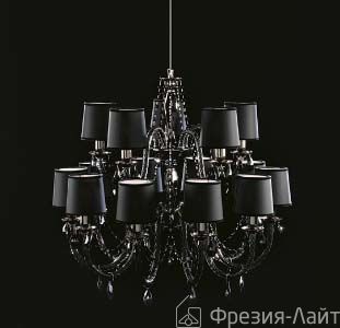 Italamp 445/6+3 Cri.nero/SW Strass Black/Cdf Lenoir люстра подвесная 58100
