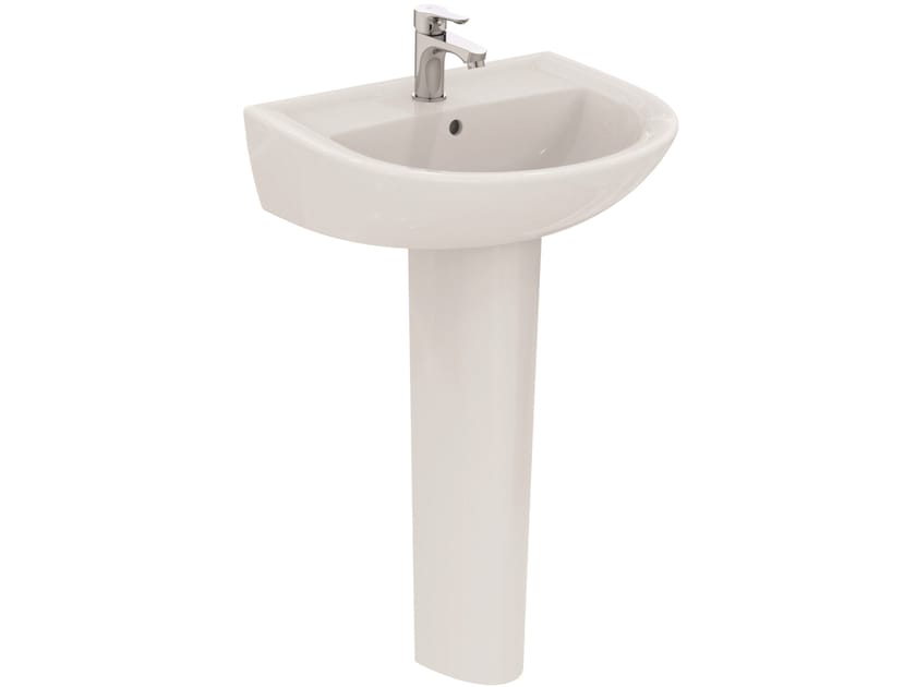 Керамическая раковина с одной колонной с переливом Ideal Standard EUROVIT ARCH-00062464
