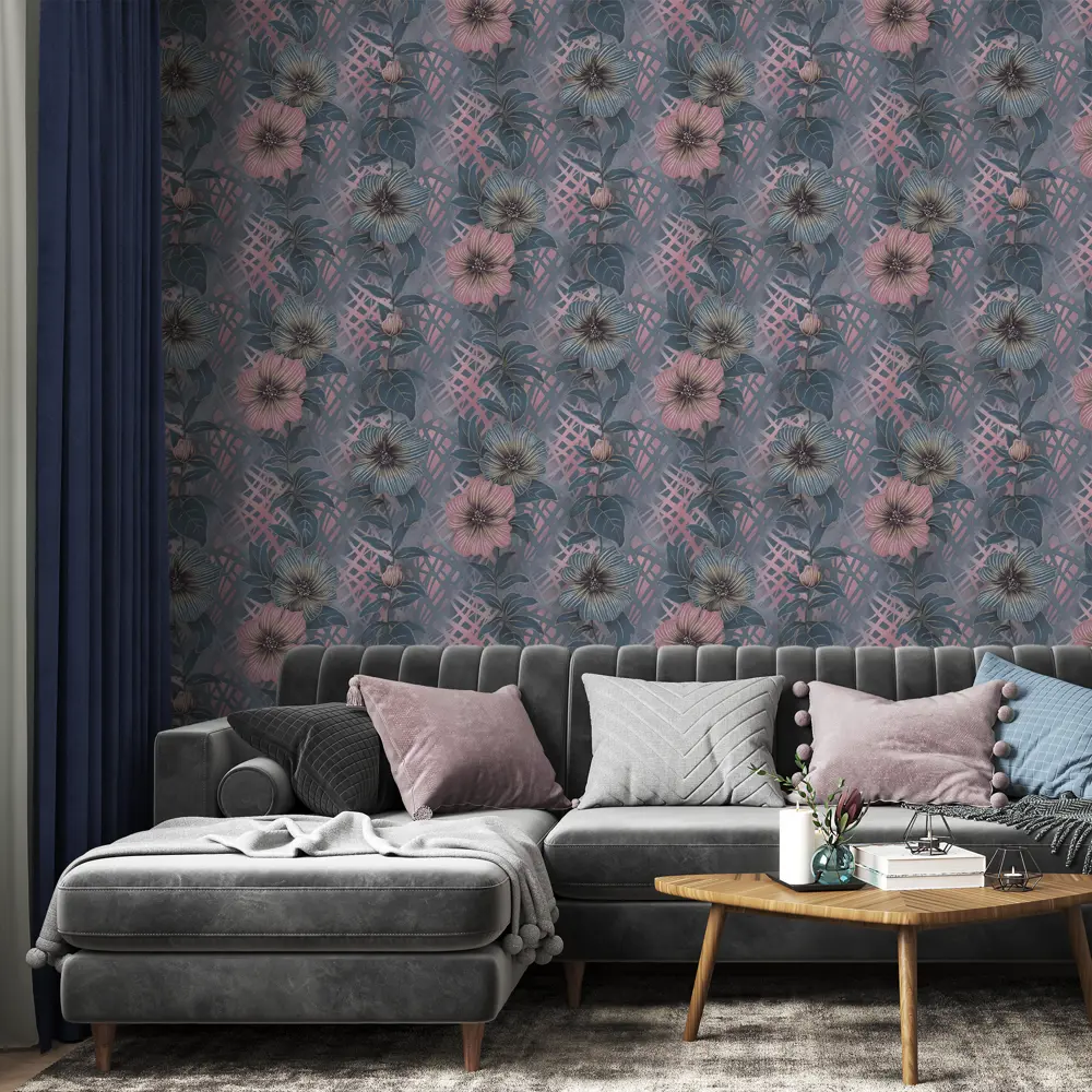 Обои флизелиновые Palitra Life Madagascar фиолетовые 1.06 м 71777-45 STLM-2128298 - Вид №2