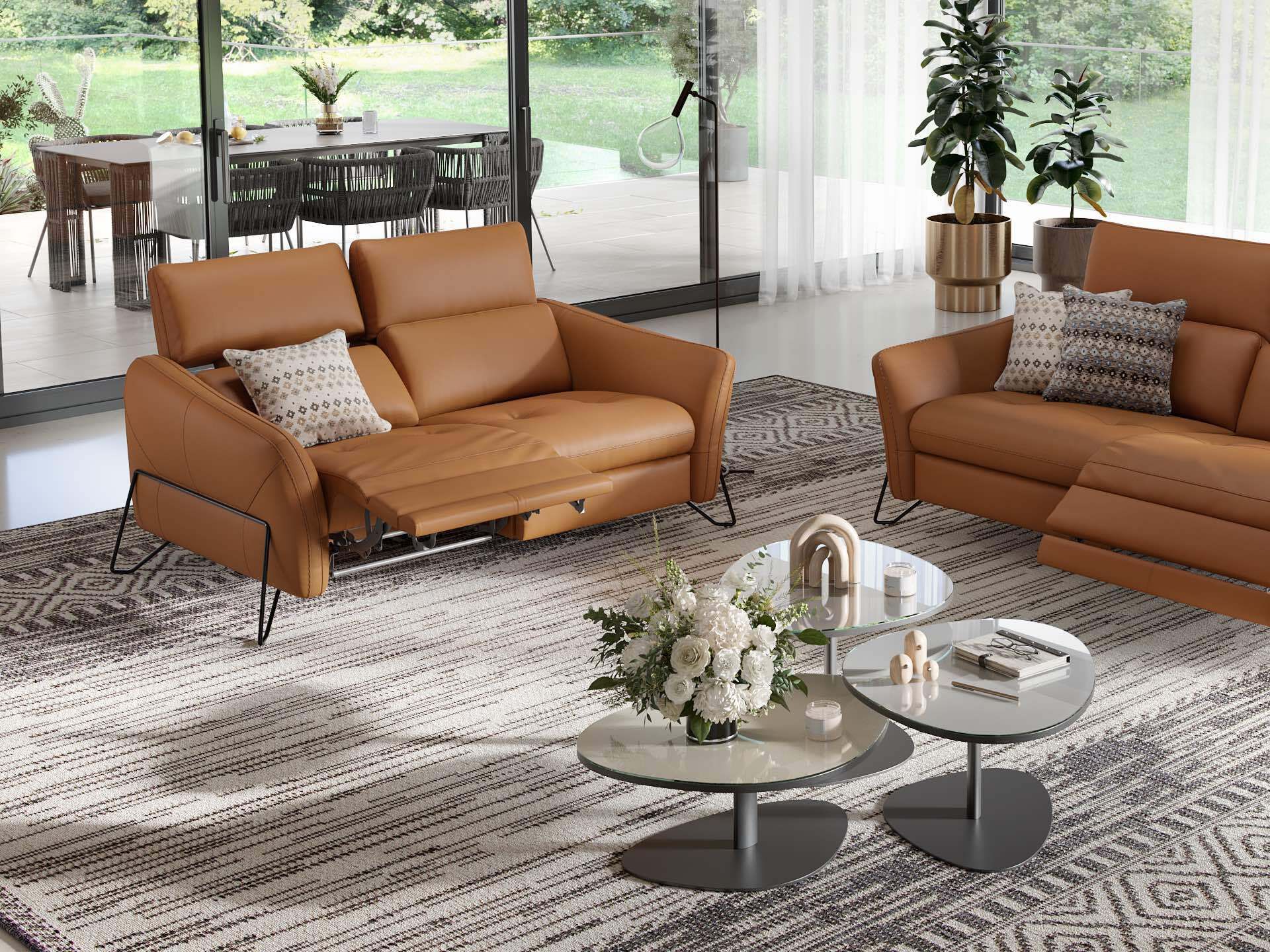 2-местный кожаный диван Sofanella Linares ARCH-00065585 - Вид №5