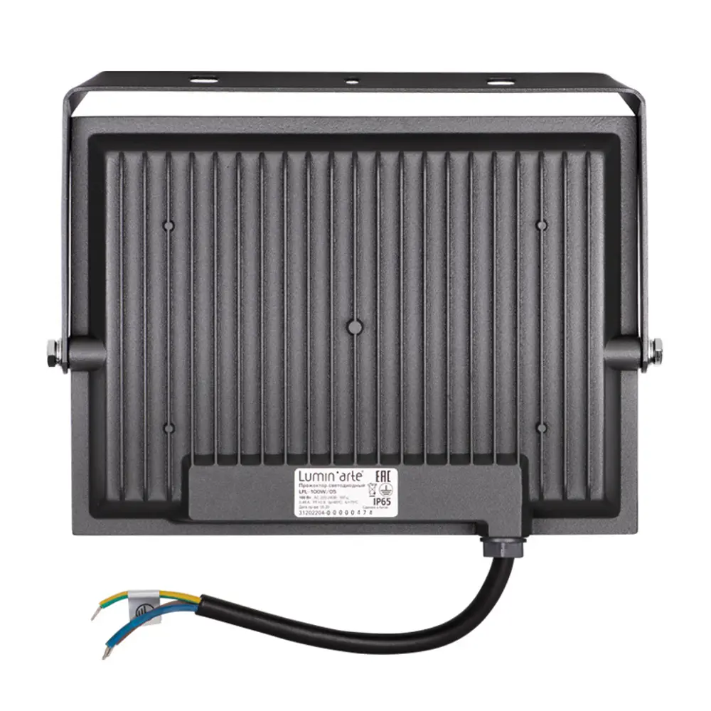 Прожектор светодиодный уличный Luminarte 100 Вт 5700K IP65 холодный белый свет LUMIN ARTE STLM-2179541 - Вид №5