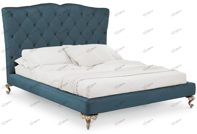 Cantori Кровать двуспальная с обивкой и высоким изголовьем George sun-id-1350499