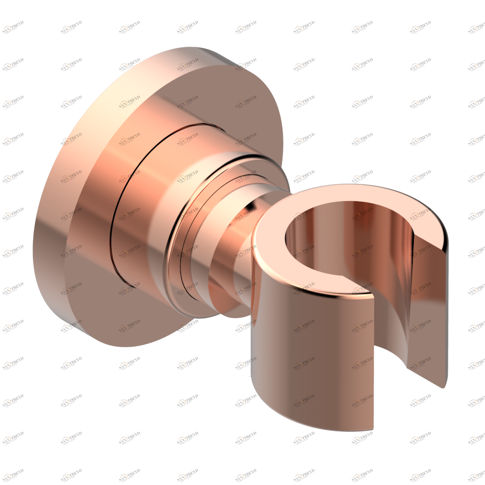 A35-53F Кронштейн стационарный встраиваемый в стену Thg-paris Bambou с белым хрусталём Blush PVD A35 53F CAT.F