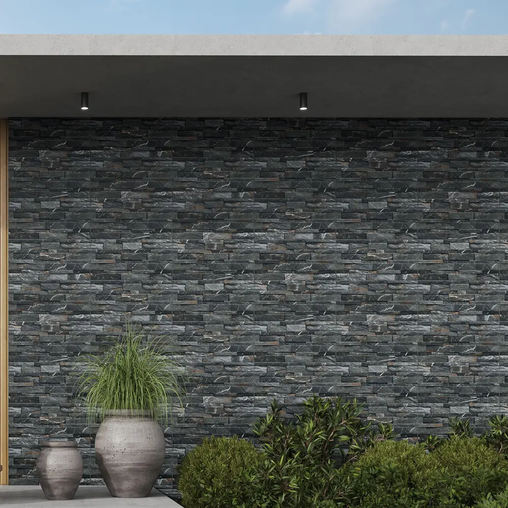 Керамогранит Concor Slate Black 30x60 см - матовый сланец для стен и пола 89386043 STLM-1506444
