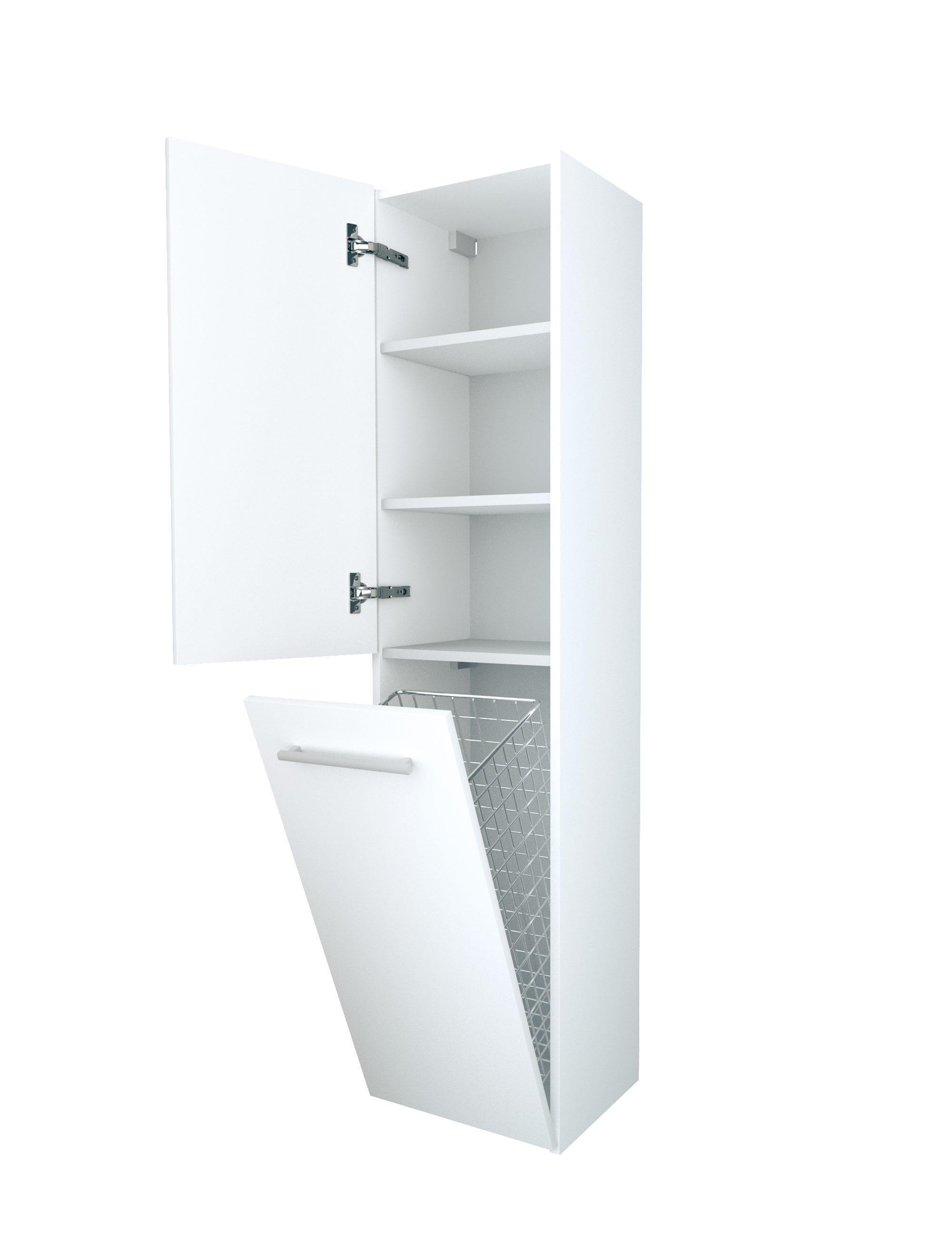 У23257 Шкаф - Пенал Соната 35П, 2д, б/к Белый глянец 1 Marka Соната 