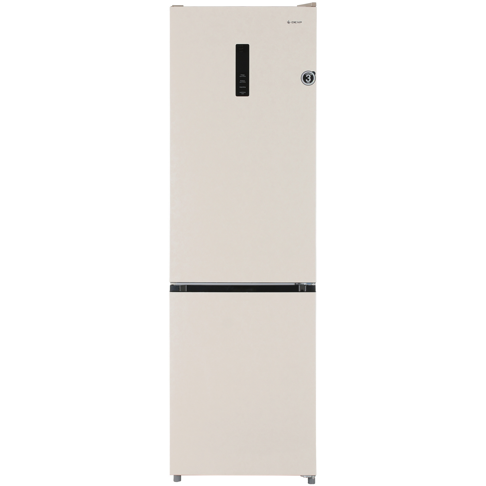 5063743 Холодильник с морозильником   DEXP B4-0340BKA бежевый STDN-0122483 - Вид №2