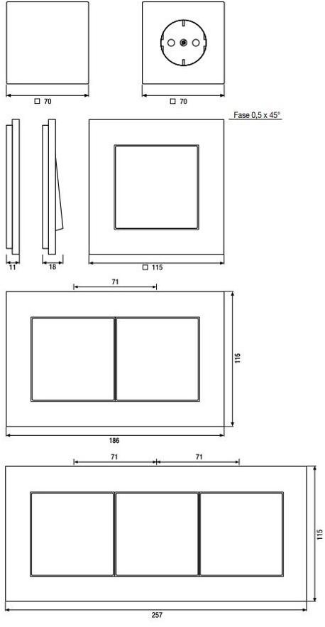 JUNG Гражданская серия из алюминия Ls plus sun-id-1493759 - Вид №1