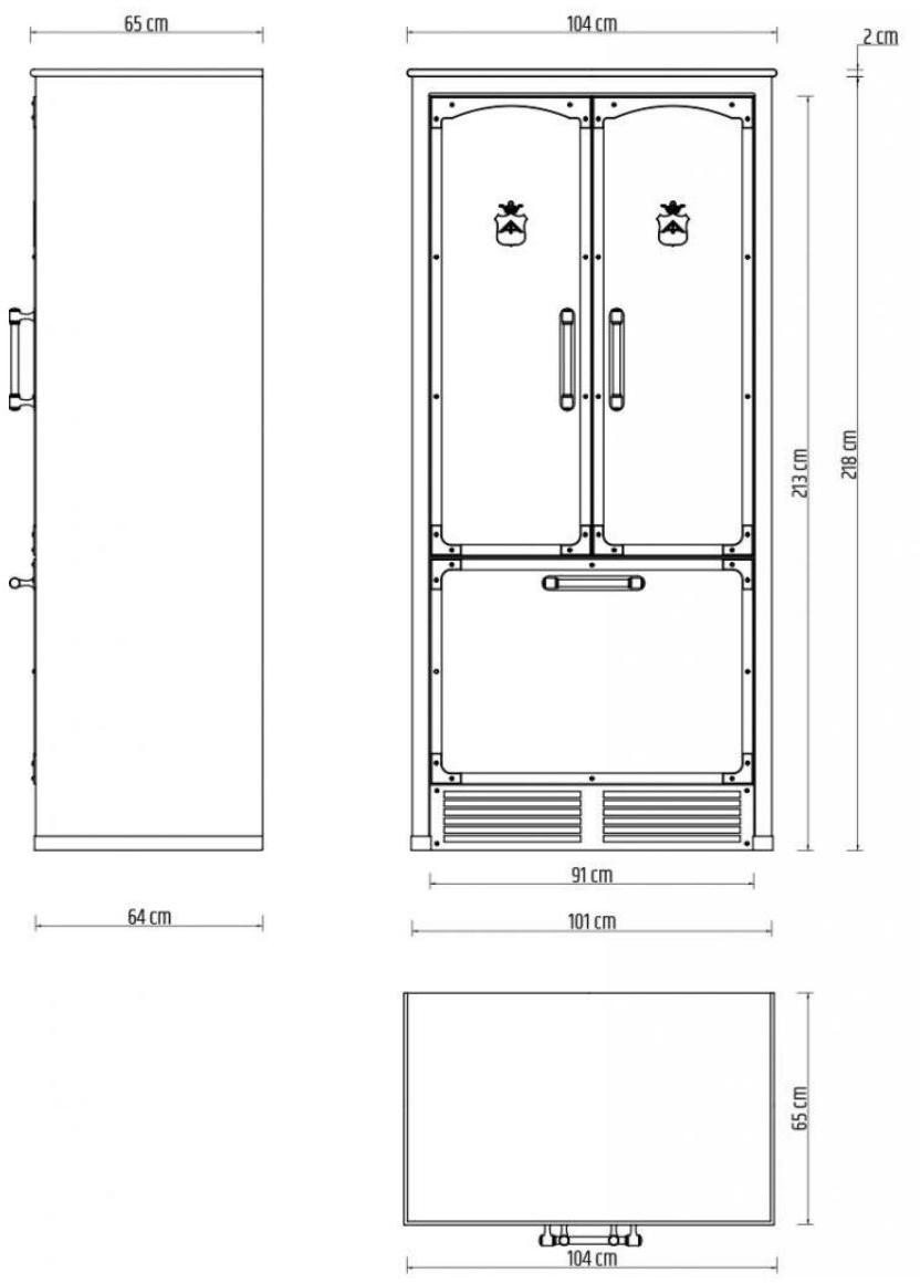 Officine Gullo Комбинированный холодильник класса а + sun-id-1475028 - Вид №1