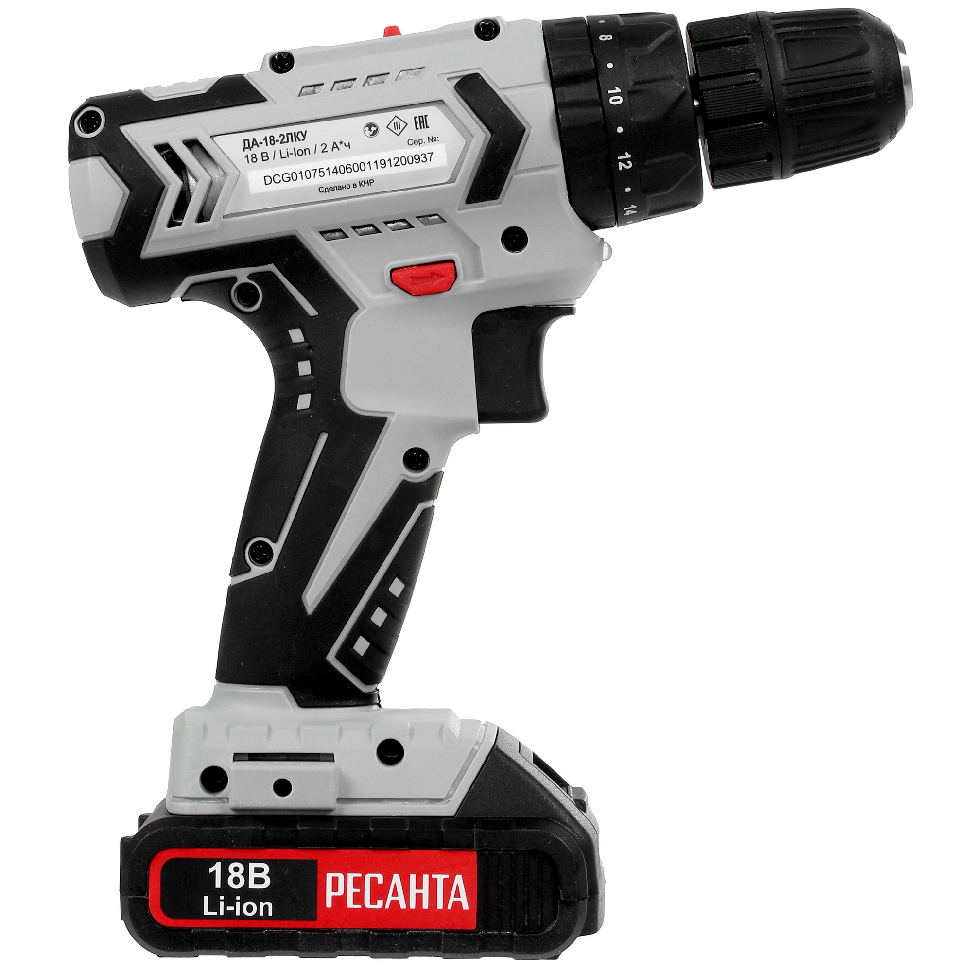 Дрель-шуруповерт Ресанта ДА-18-2ЛК-У 8160171 STDN-0145075 - Вид №1