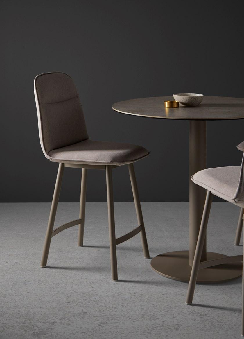 MOBLIBERICA Высокий табурет с тканевой обивкой Köln sun-id-1422761 - Вид №2