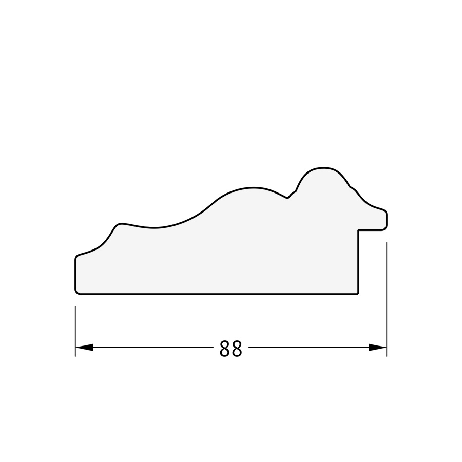 BY 3789 Зеркало в багетной раме - римское серебро 88 mm EVOFORM Octagon - Вид №3