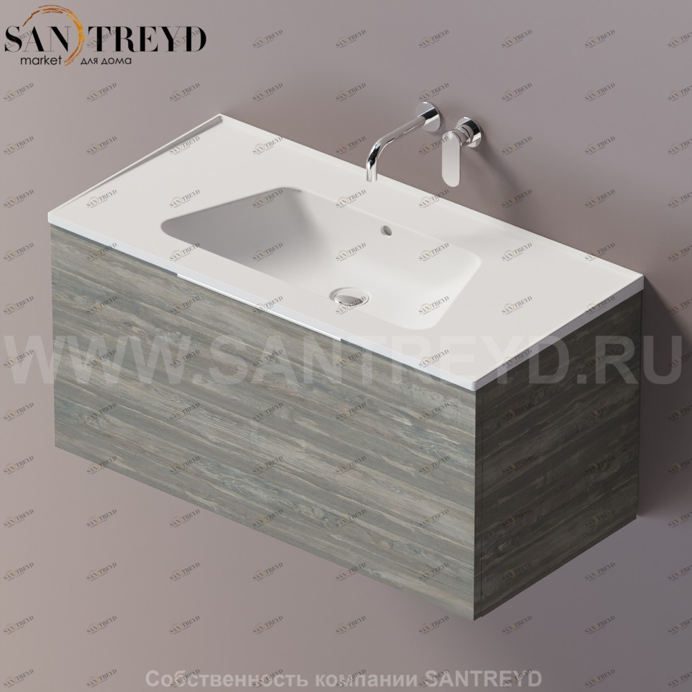 Flaminia BLOOM Тумба под раковину 105 см с 2 ящиками BBX835.WE Ceramica Flaminia