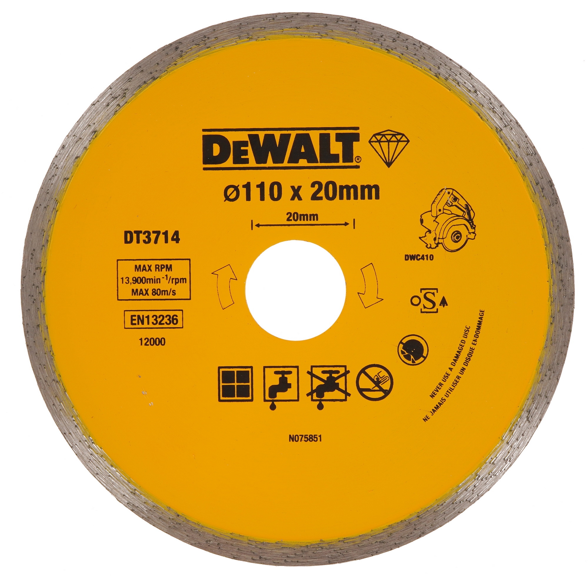 Диск алмазный DeWalt DT3714-QZ 5335341 STDN-0039448