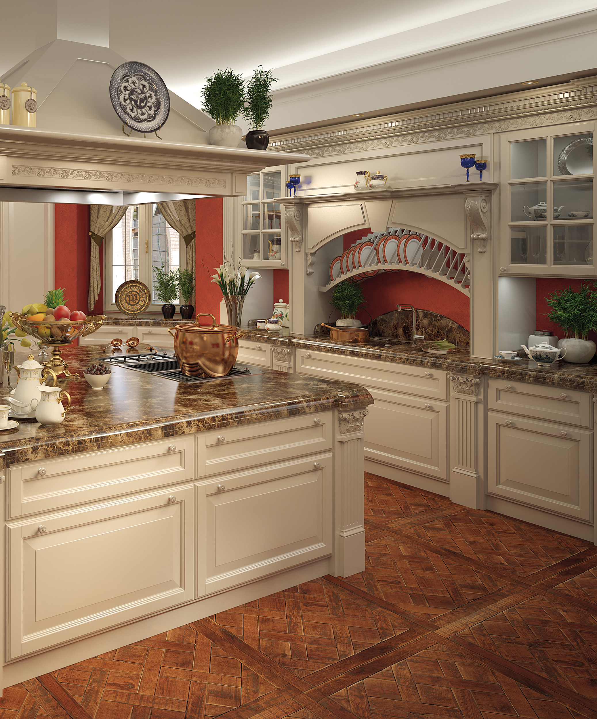 Osterley1 Tifernoit Кухня Osterley Tortora Cucina - Вид №1