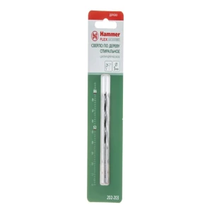 91953630 Сверло спиральное по дереву 5x180 мм Hammer Flex 202-203 DR WD WR 5 шт STLM-1458617
