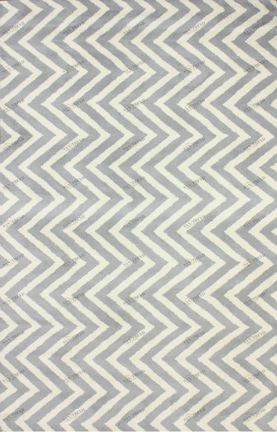 Ковер Zig Zag серый 300х500 DOLLY CAPRETS ДИЗАЙНЕРСКИЕ, ЗИГ ЗАГ 015204 Белый;серый 