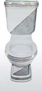 KL310.001I0 KLASIK Декор DIAG./GRI Унитаз Creavit Klasik