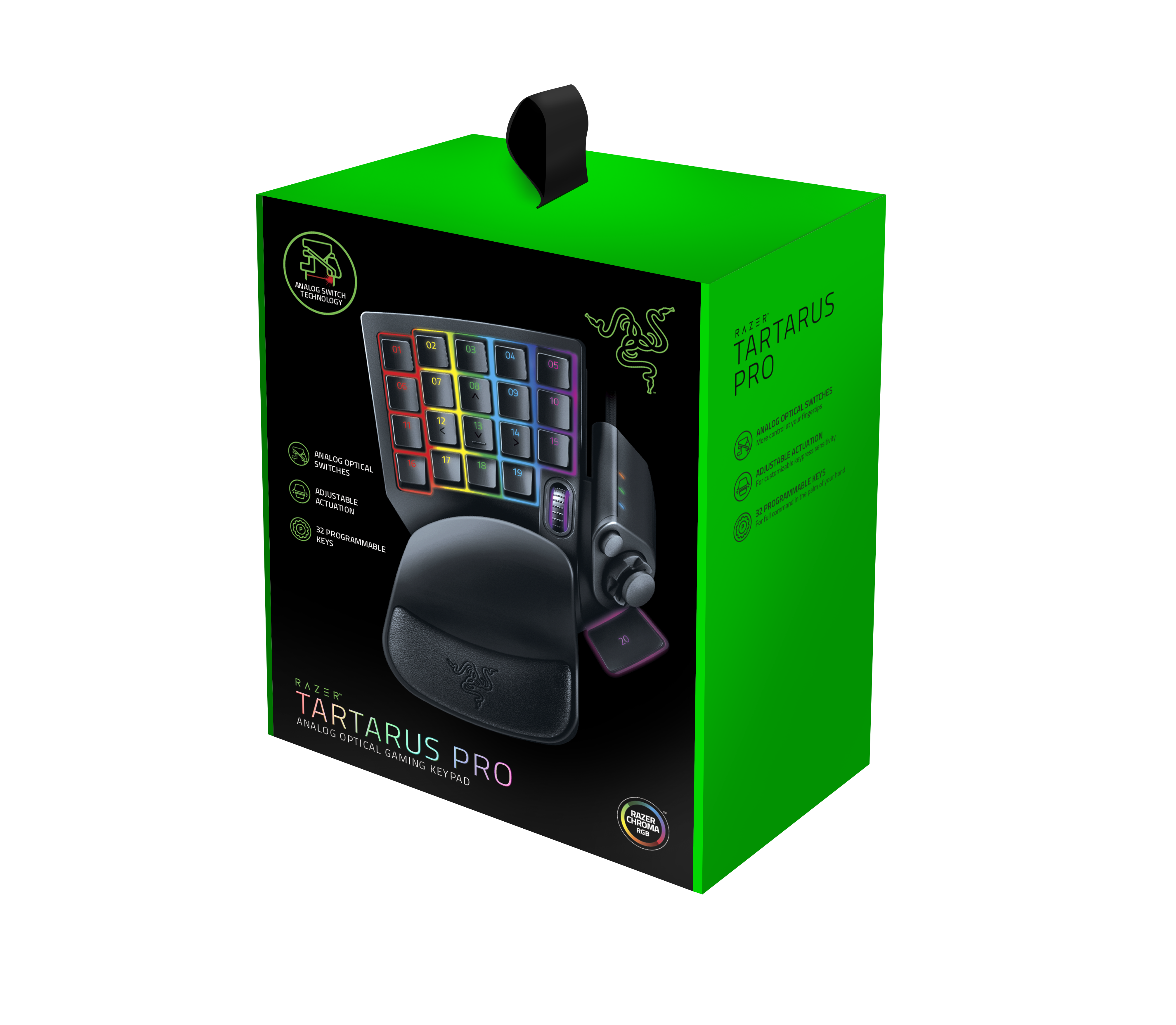 RZ07-03110100-R3M1 tartarus pro – analog optical gaming keypad - frml Razer Santreyd  - Вид №4