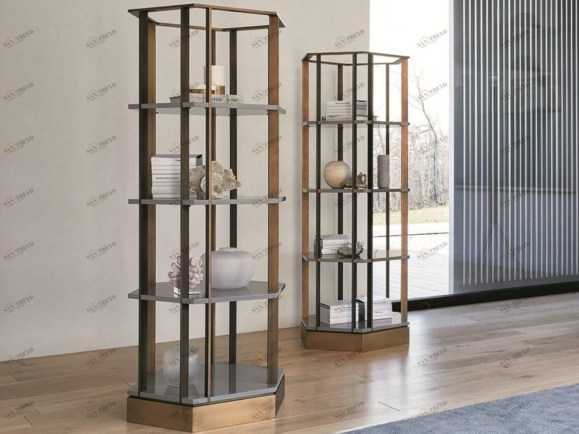 Meridiani Открытый металлический книжный шкаф Edition shine sun-id-1459053