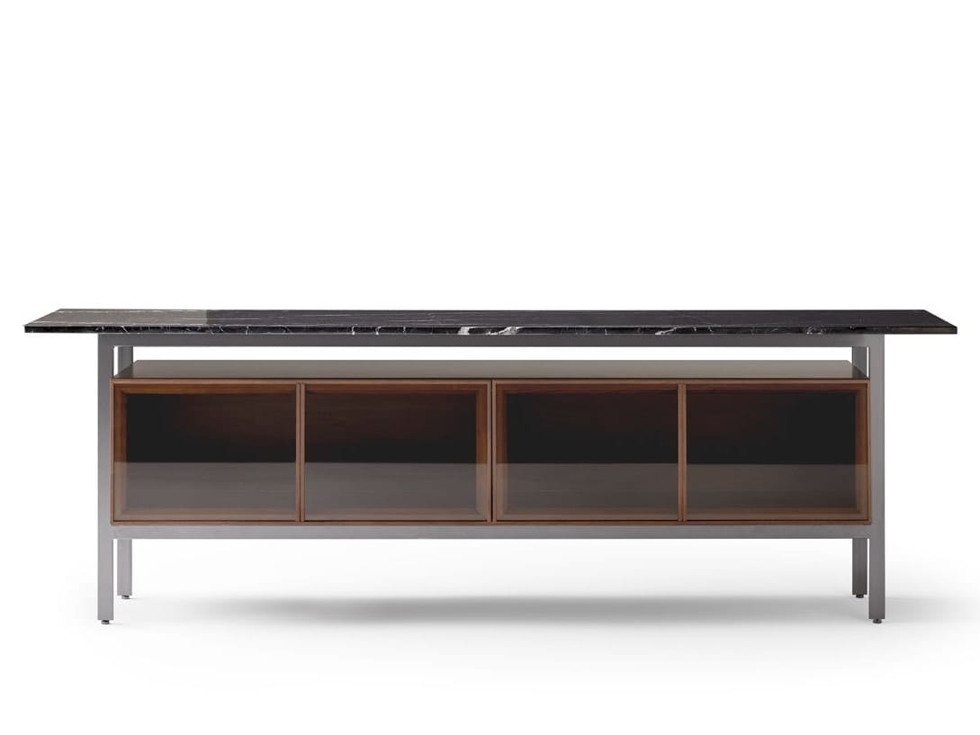 Шкаф из дерева и стекла с откидными дверями Punt Чикаго ARCH-00074008 - Вид №33