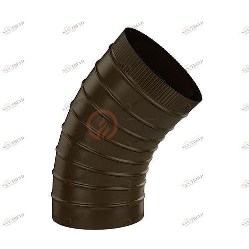 Сэндвич-отвод LAVA 200/300 мм. 45" коричневый (8017) 4336