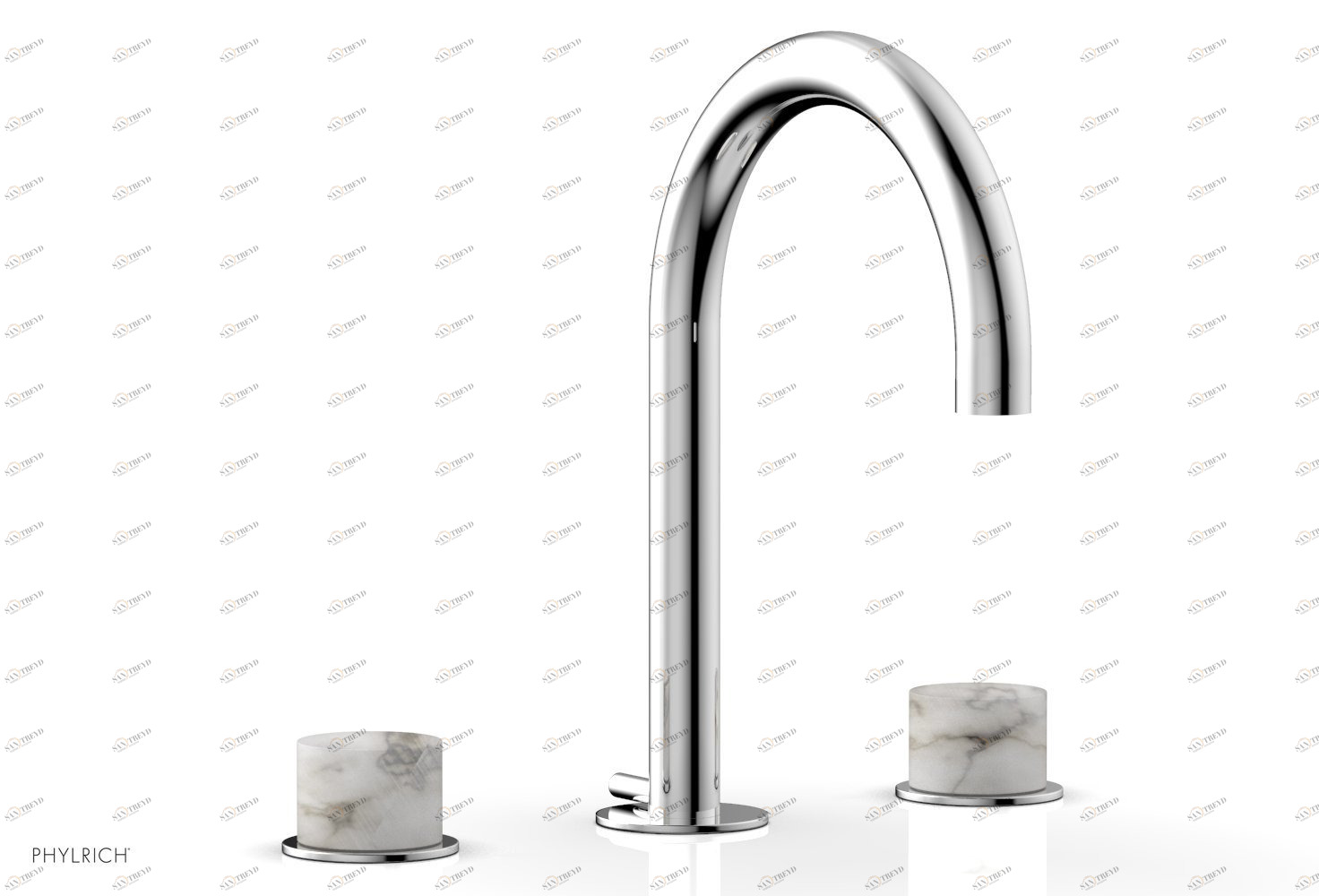 Комплект и ручки BASIC II Phylrich  230-03-026X031 Хромированный 