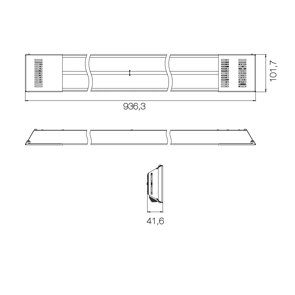 Обогреватель инфракрасный электрический AC Electric ACE-IT-1.0 1000 Вт STLM-2082410 - Вид №6