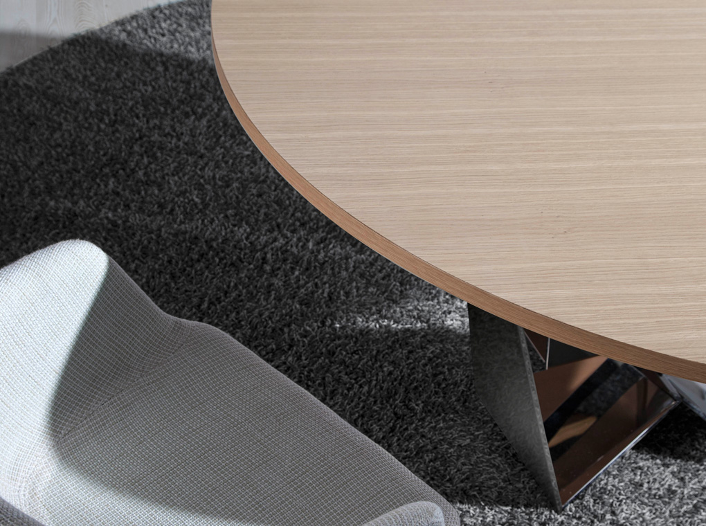 073319 Круглый обеденный стол из дуба -ROBLE Angel Cerda CT2061R 