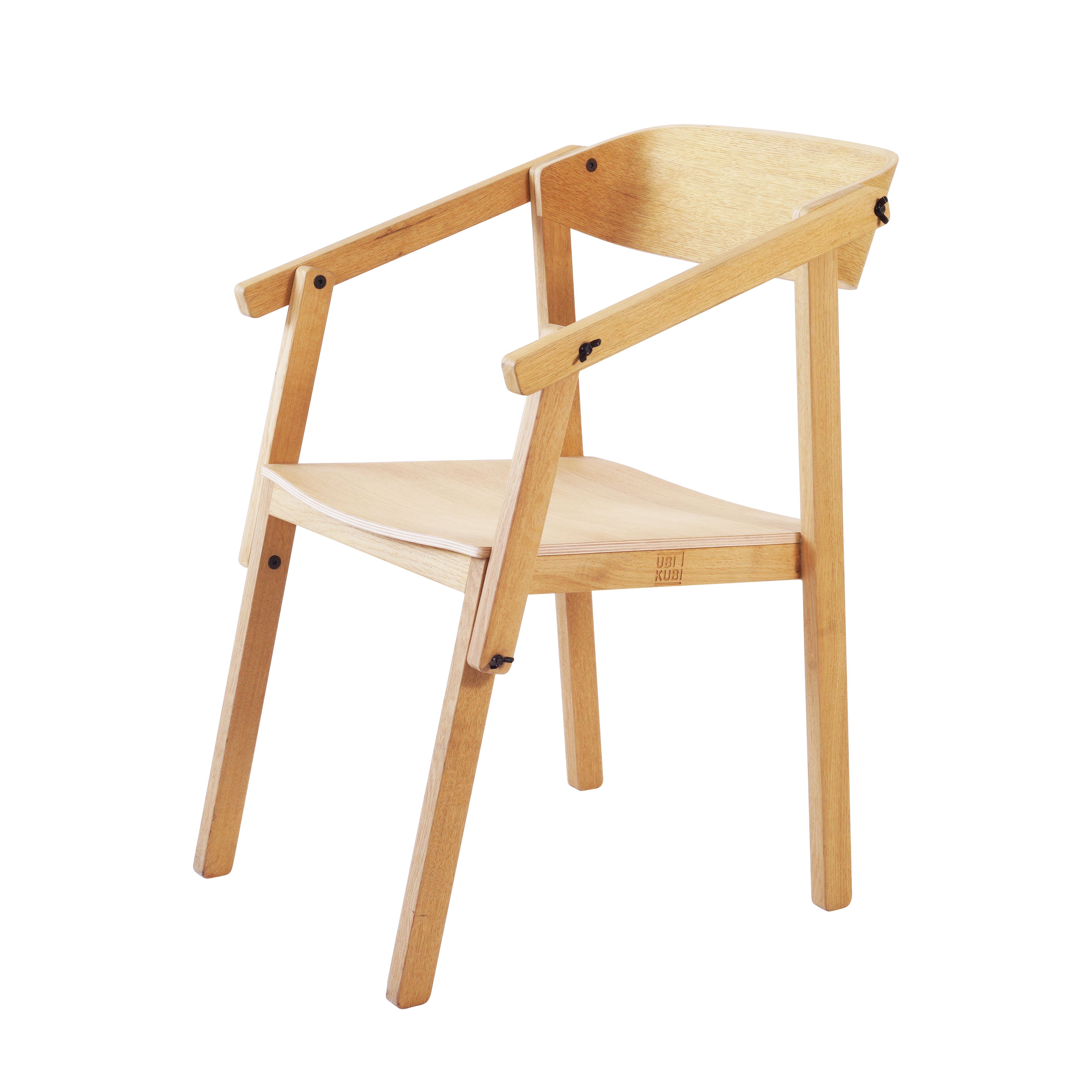 Дубовый стул с подлокотниками Askia ателье ARCH-00134106 - Вид №1