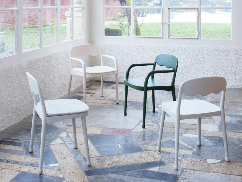 Billiani Кресло из дерева с подлокотниками Frisée 252 - Вид №2