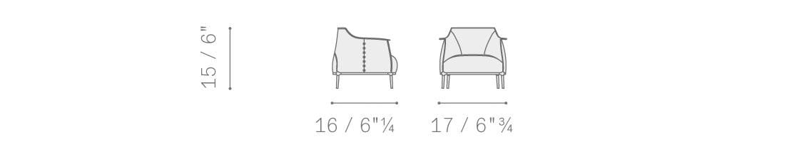 Кожаная миниатюра Poltrona Frau коллекция-диваны и кресла ARCH-00113337 - Вид №7