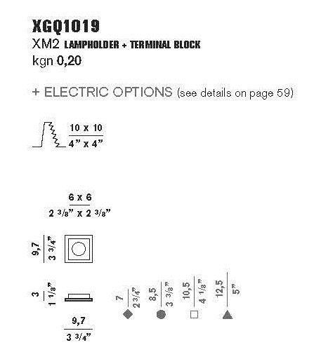 Гипсовый светильник Panzeri XGQ 1019 Invisibli встраиваемый потолочный 91253 - Вид №2