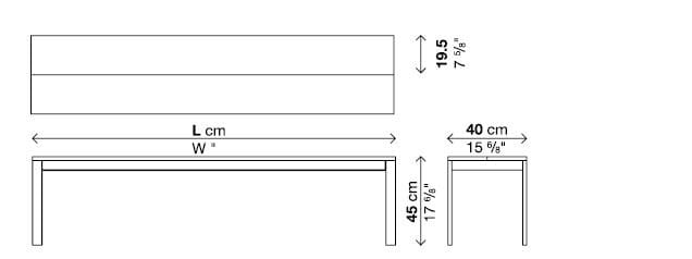 Садовая скамейка из тикового дерева Kristalia Be-Easy ARCH-00028726 - Вид №6