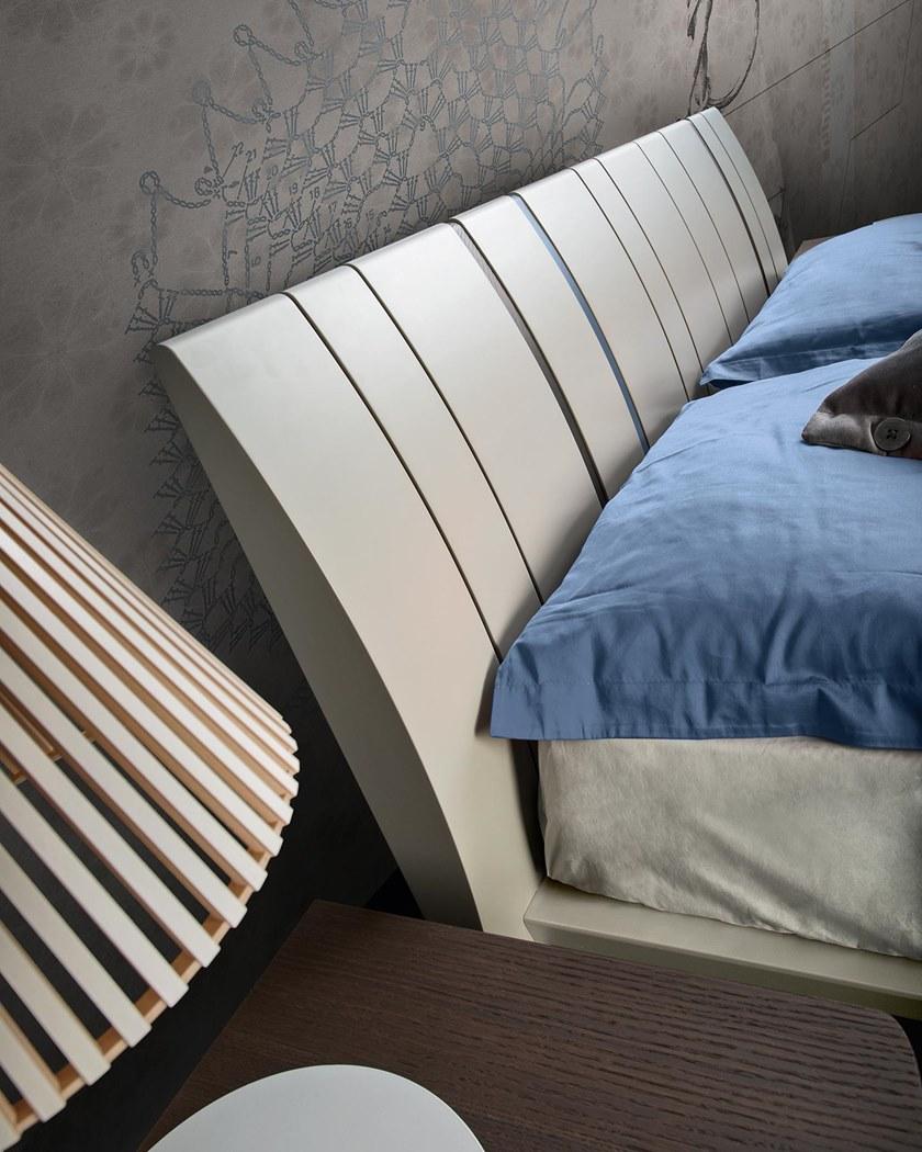 ZANETTE Двуспальная лакированная деревянная кровать sun-id-1457646 - Вид №1