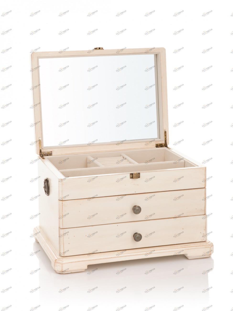 Шкатулка с ящичками Mobilier de Maison Белая ДОМАШНЯЯ ОБСТАНОВКА MOBILIER DE MAISON 017224 Белый Santreyd 