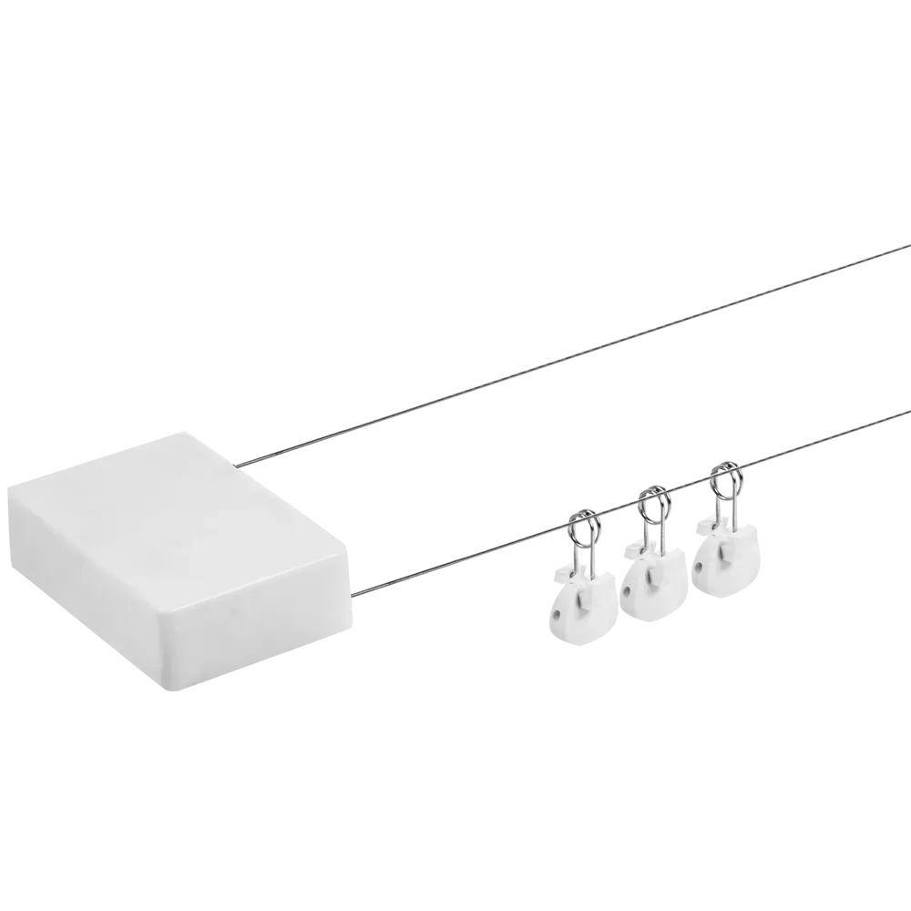 Карниз двухрядный струнный 3.5 м для потолка цвет хром АРТ-ДЕКОР STLM-2110654