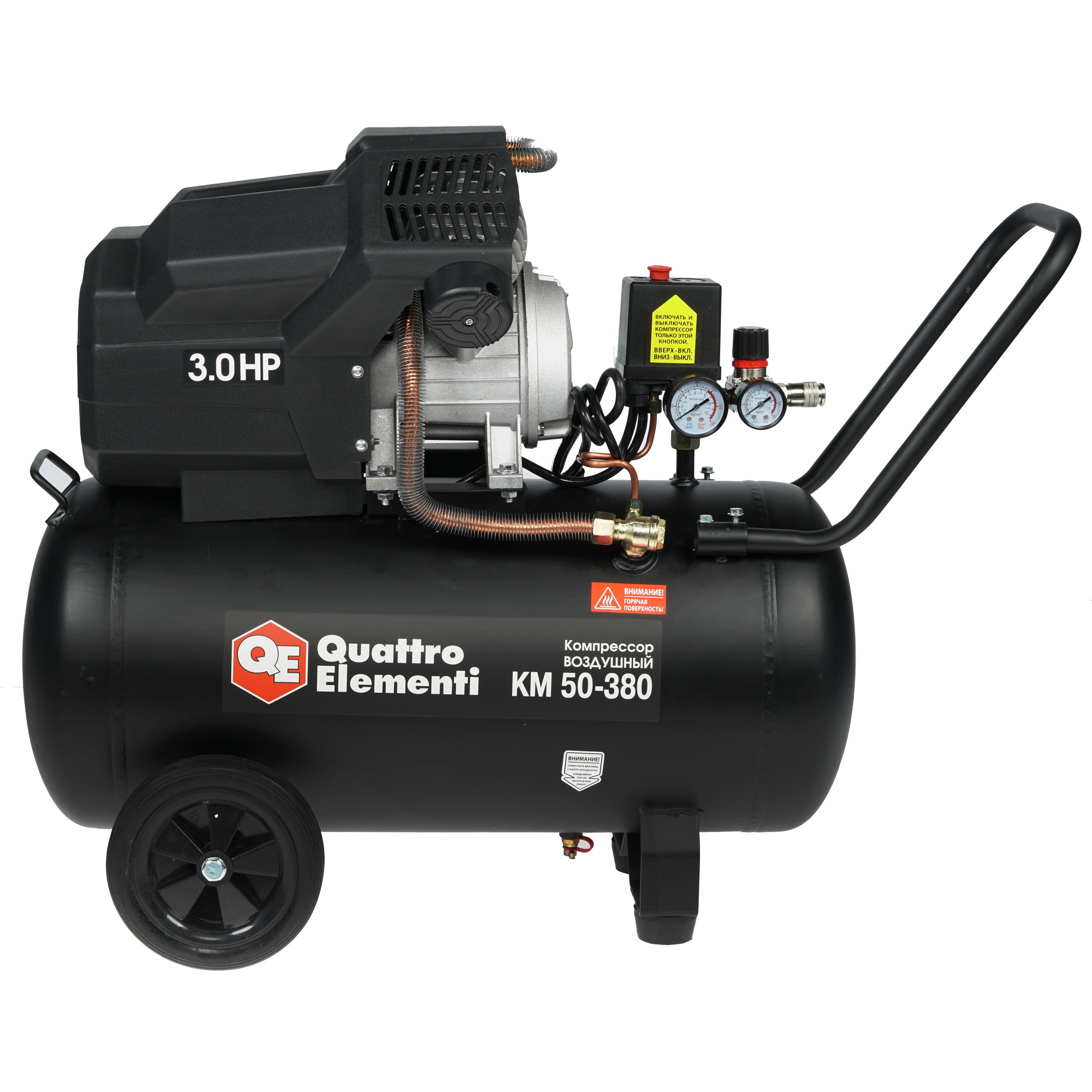 Компрессор поршневой масляный Quattro Elementi KM 50-380 248-504 1167351 STDN-0042126 - Вид №4