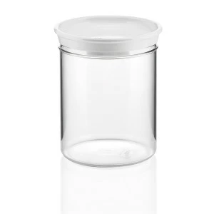 Банка пластиковая для сыпучих продуктов 1 л белая Forme casa GUZZINI  00-3871060 Белый;прозрачный