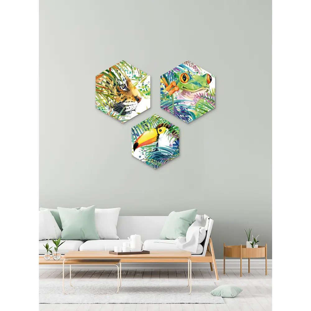 Картина на МДФ Амазония 45x52 см 3 шт 85336840 STLM-2054333 POSTERMARKET  - Вид №4
