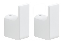 PI27(02) Gedy G-Pirenei, пара крючков, цвет белый матовый 