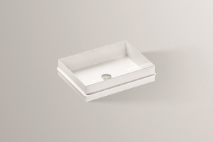 2226503400 Встраиваемая раковина для плит толщиной 30 мм, eb.me500, белая, для простого ухода Alape серия ME (Metaphor)