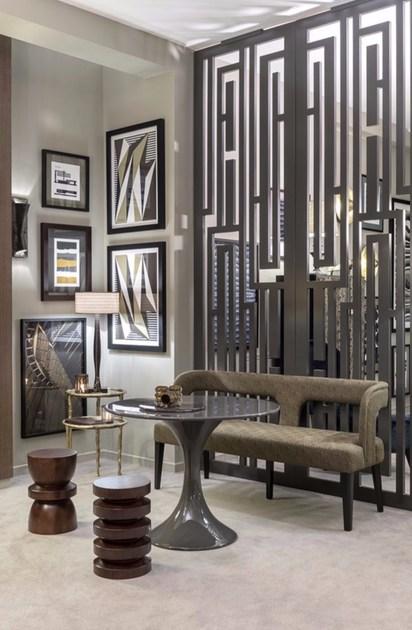 Hamilton Conte Paris Круглый сервировочный столик из латуни sun-id-1384192 - Вид №3