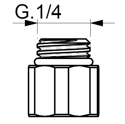 CIMBERIO CIM R001 Фитинг CIM R001 для подключения импульсной трубки к CIM 787OT/2R  - Вид №1